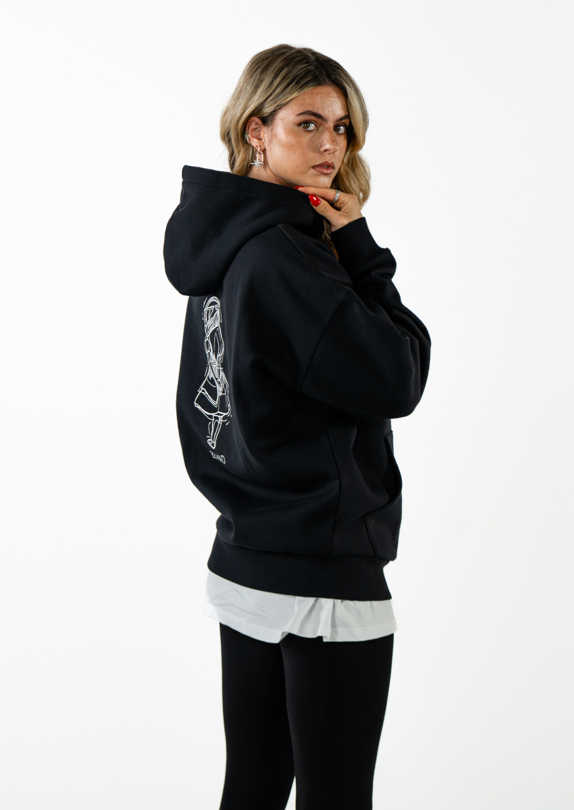 Patments Pàtments Hoodies Hoodie Freundin herren damen unisex bedrucken druck kaufen Mode dr.patma drpatma Alice wonderland black schwarz weiß Köln instagram online-shop patma oversized model motorcycle Motorrad leftlane grenzgaenger Nadine wimmer