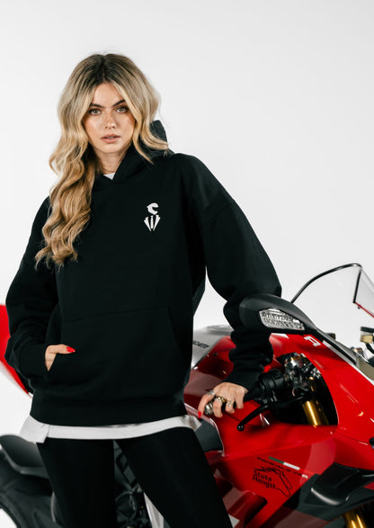 Patments Pàtments Hoodies Hoodie Freundin herren damen unisex bedrucken druck kaufen Mode dr.patma drpatma Alice wonderland black schwarz weiß Köln instagram online-shop patma Ducati panigale Nadine wimmer Frau motorcycle Motorrad leftlane grenzgaenger